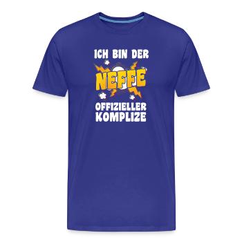 Family motif nephew - Men's Premium Organic T-Shirt - royal blue - Front - Damien (186cm)