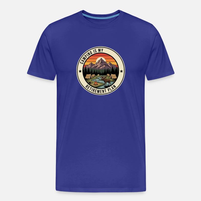 Retiree Camping Retirement Plan - Männer Premium Bio T-Shirt - Königsblau