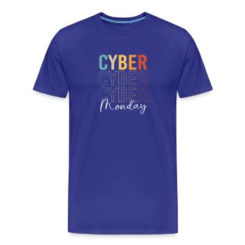 Virée shopping du Cyber Monday - T-shirt bio Premium Homme - bleu roi - Devant - Damien (186cm)