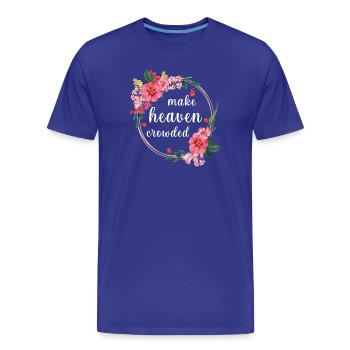 Make Heaven Bonded Faith Fleurs Design - T-shirt bio Premium Homme - bleu roi - Devant - Damien (186cm)