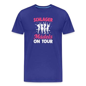 Schlager Girls on Tour Schlager Party Girls' Night Out - T-shirt bio Premium Homme - bleu roi - Devant - Damien (186cm)