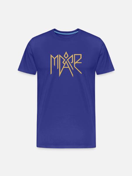 Mare Gold Glyph Logo - Men's Premium Organic T-Shirt - royal blue