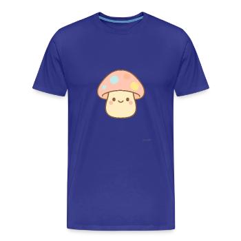 Pilz Mushroom - Männer Premium Bio T-Shirt - Königsblau - Vorne - Damien (186cm)