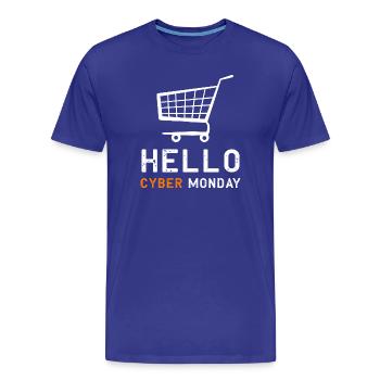 Cyber Monday shopping spree - Men's Premium Organic T-Shirt - royal blue - Front - Damien (186cm)