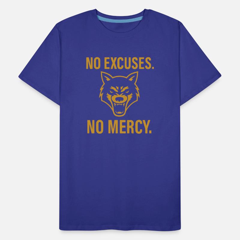 Pas d’excuses, pas de pitié Wolf T-shirt bio Premium Homme