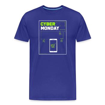 Cyber Monday shopping spree - Men's Premium Organic T-Shirt - royal blue - Front - Damien (186cm)