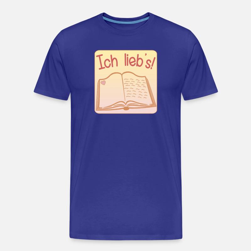 HOBBY BÜCHER LESEN LIEBEN BUCH - Männer Premium Bio T-Shirt - Königsblau