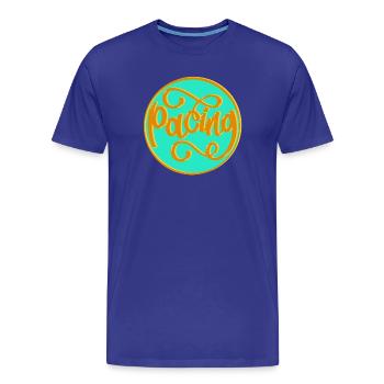 Rythme - T-shirt bio Premium Homme - bleu roi - Devant - Damien (186cm)