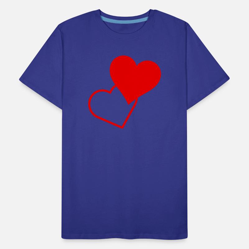 Coeurs rouges T-shirt bio Premium Homme