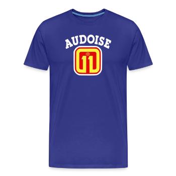 Audoise 11 Logo - Männer Premium Bio T-Shirt - Königsblau - Vorne - Damien (186cm)