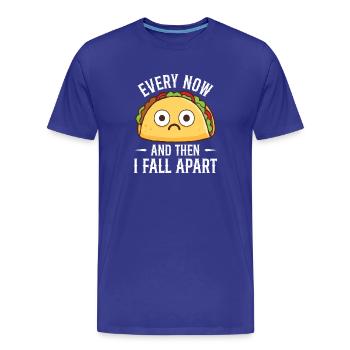 De temps en temps, je m’effondre Taco Joke - T-shirt bio Premium Homme - bleu roi - Devant - Damien (186cm)