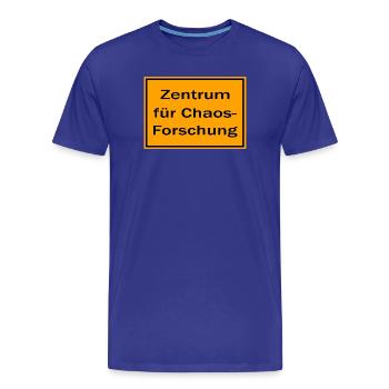 Zentrum für Chaos-Forschung - Männer Premium Bio T-Shirt - Königsblau - Vorne - Damien (186cm)