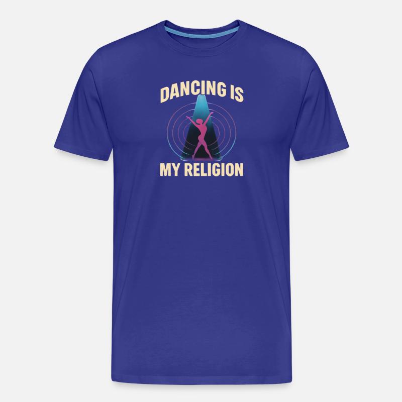 Dancing Is My Religion – Techno Rave - Männer Premium Bio T-Shirt - Königsblau