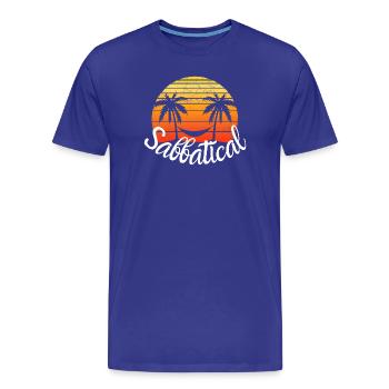 Sabbatique - T-shirt bio Premium Homme - bleu roi - Devant - Damien (186cm)