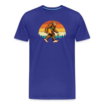 Bigfoot Portant Taco Drôle Fiesta Mashup - T-shirt bio Premium Homme - bleu roi - Devant - Damien (186cm)