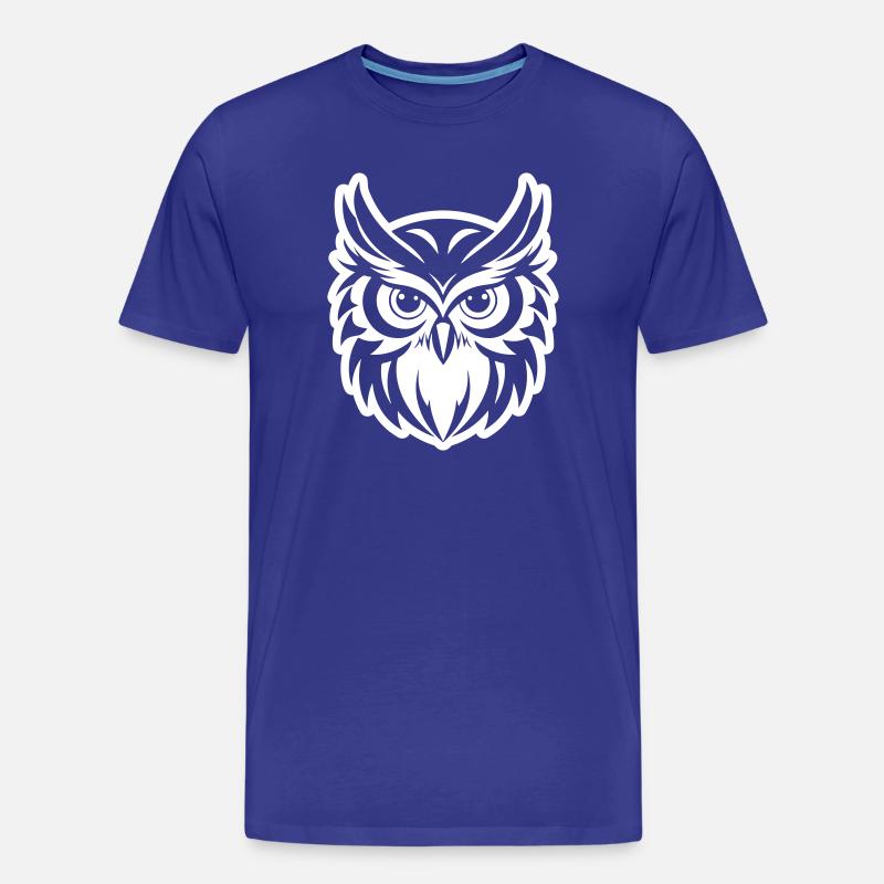 Eule Tier - Männer Premium Bio T-Shirt - Königsblau