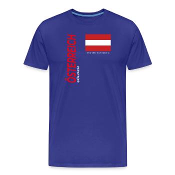 Sölden - Männer Premium Bio T-Shirt - Königsblau - Vorne - Damien (186cm)