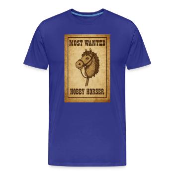 Most Wanted – Hobby Horsing Western Style - T-shirt bio Premium Homme - bleu roi - Devant - Damien (186cm)