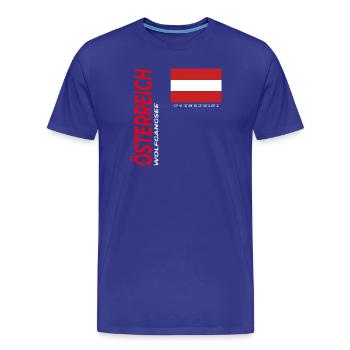 Lac Wolfgang - T-shirt bio Premium Homme - bleu roi - Devant - Damien (186cm)