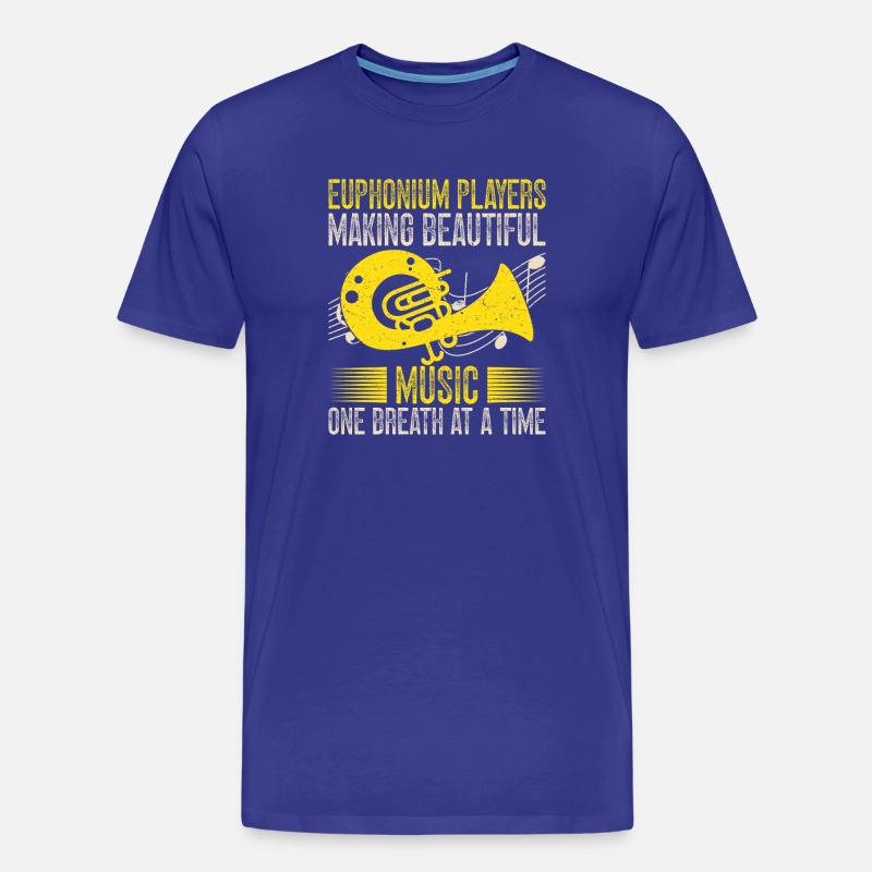 Euphonium Making Beautiful Music Baritone Marching - Männer Premium Bio T-Shirt - Königsblau