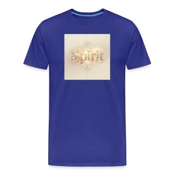 Ornement de cadre Spirit Gold - T-shirt bio Premium Homme - bleu roi - Devant - Damien (186cm)