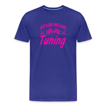Tuning - Männer Premium Bio T-Shirt - Königsblau - Vorne - Damien (186cm)