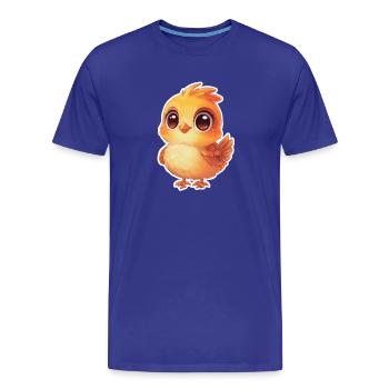 Chick - Men's Premium Organic T-Shirt - royal blue - Front - Damien (186cm)
