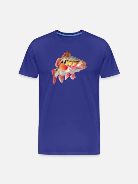 Leuchtender Barsch Farbexplosion - Männer Premium Bio T-Shirt - Königsblau