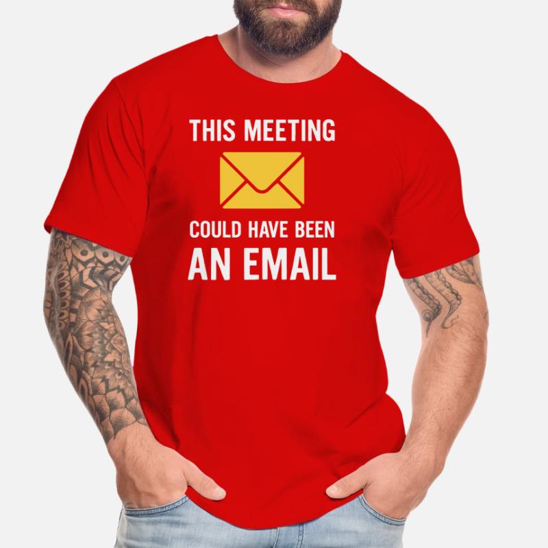 Meeting oder E-Mail Männer Premium Bio T-Shirt