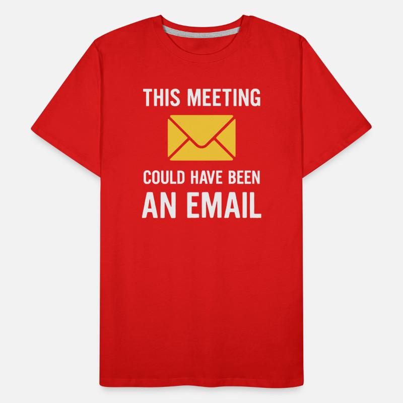 Meeting oder E-Mail Männer Premium Bio T-Shirt