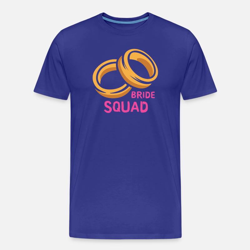 Bride Squad Ringe Junggesellinnenabschied - Männer Premium Bio T-Shirt - Königsblau