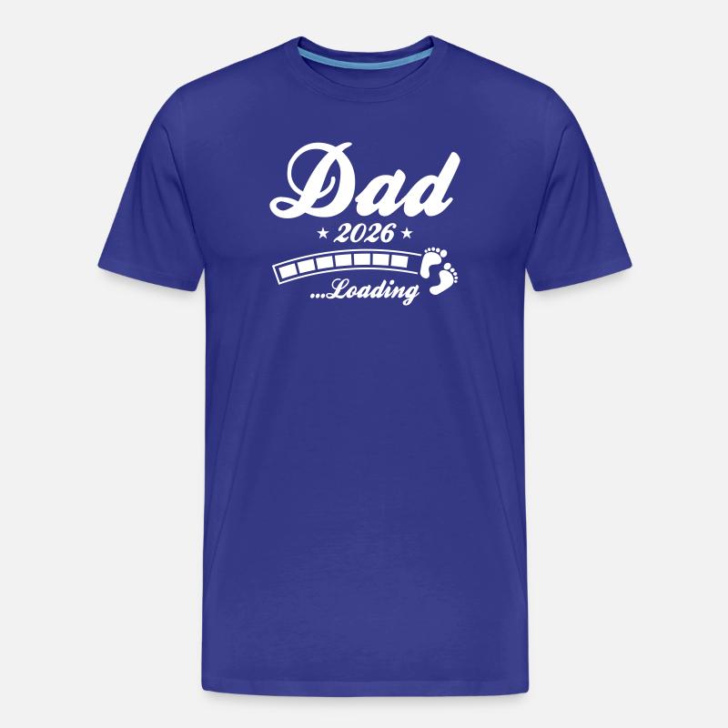 Dad 2026 Loading Papa - Männer Premium Bio T-Shirt - Königsblau