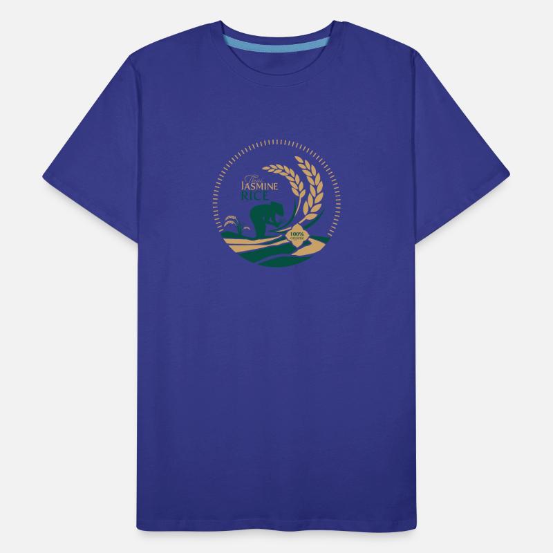 Logo du riz au jasmin thaïlandais Bio T-shirt bio Premium Homme