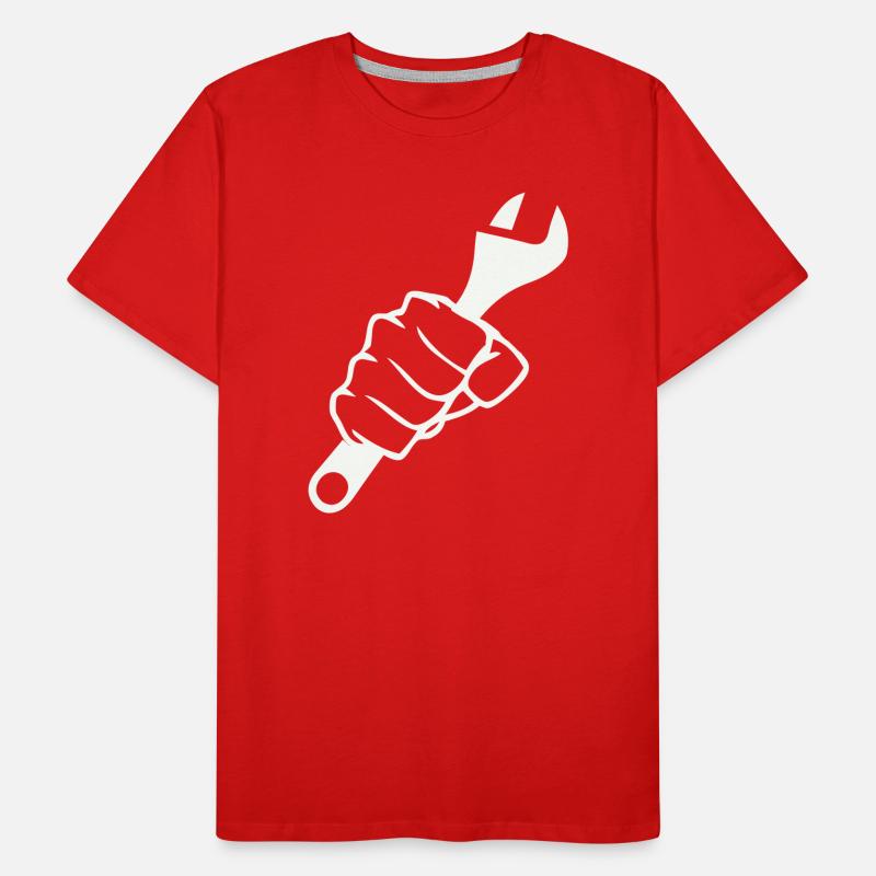 Fäuste und Schrauber Kraft Männer Premium Bio T-Shirt