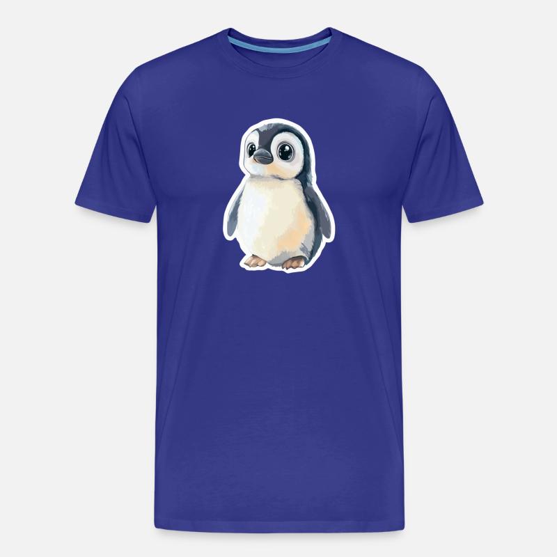 Pinguin - Männer Premium Bio T-Shirt - Königsblau