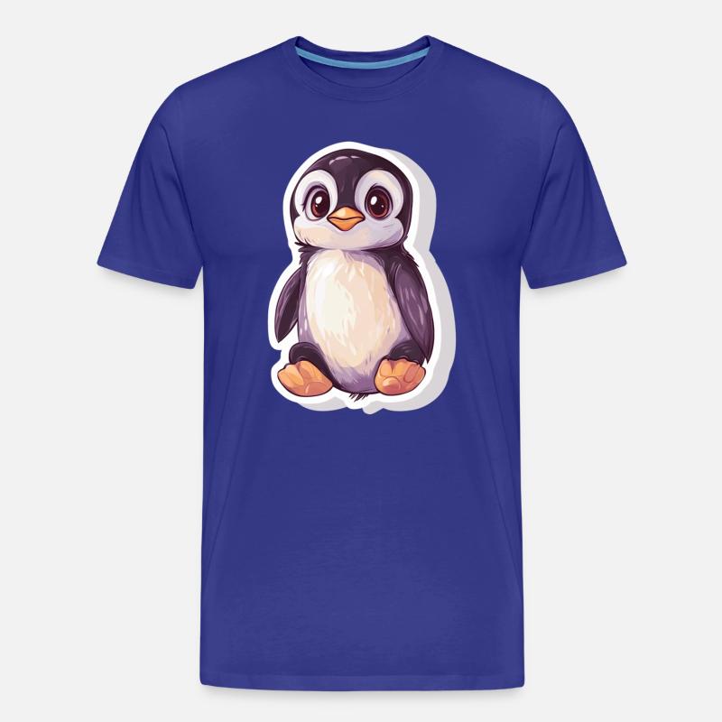 Pinguin - Männer Premium Bio T-Shirt - Königsblau