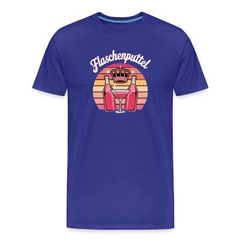  Flaschenputtel Party Queen Sekt Prosecco Cocktail - Männer Premium Bio T-Shirt - Königsblau - Vorne - Damien (186cm)