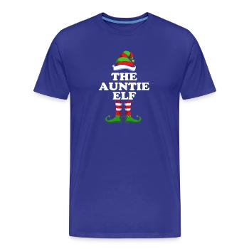 Tante Elfe Elf Weihnachtsgeschenk - Männer Premium Bio T-Shirt - Königsblau - Vorne - Damien (186cm)