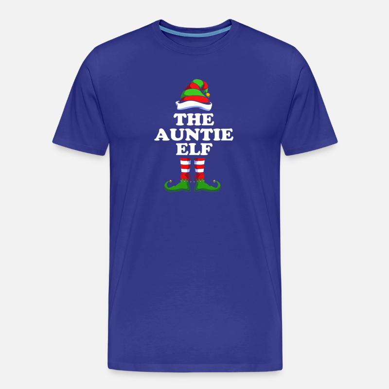 Tante Elfe Elf Weihnachtsgeschenk - Männer Premium Bio T-Shirt - Königsblau