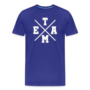 Équipe - T-shirt bio Premium Homme - bleu roi - Devant - Damien (186cm)