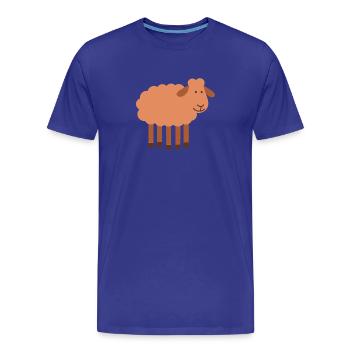 Mouton à 5 pattes perle rare - T-shirt bio Premium Homme - bleu roi - Devant - Damien (186cm)