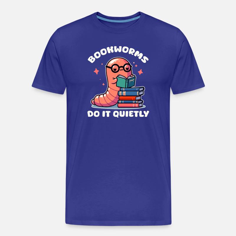 Silent Caterpillar Leselicht - Männer Premium Bio T-Shirt - Königsblau