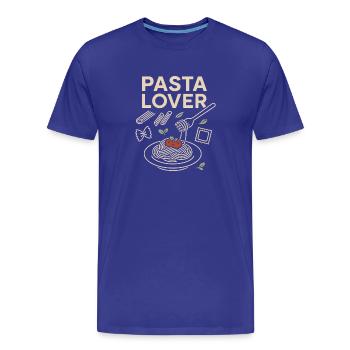 Pasta Liebhaber Motiv - Männer Premium Bio T-Shirt - Königsblau - Vorne - Damien (186cm)