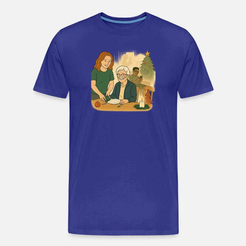Oma Karin - Männer Premium Bio T-Shirt - Königsblau