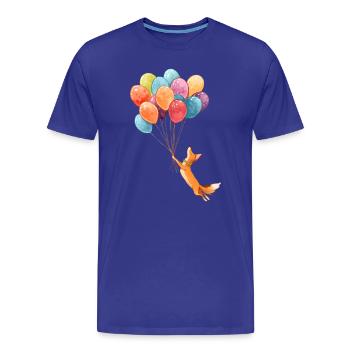 Flying fox with colorful balloons - Men's Premium Organic T-Shirt - royal blue - Front - Damien (186cm)
