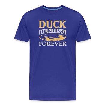 Enten Jagd - Männer Premium Bio T-Shirt - Königsblau - Vorne - Damien (186cm)