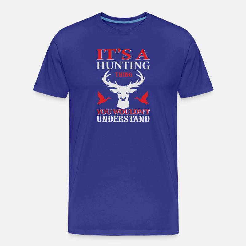 Es ist eine Sache unter Jägern - Männer Premium Bio T-Shirt - Königsblau
