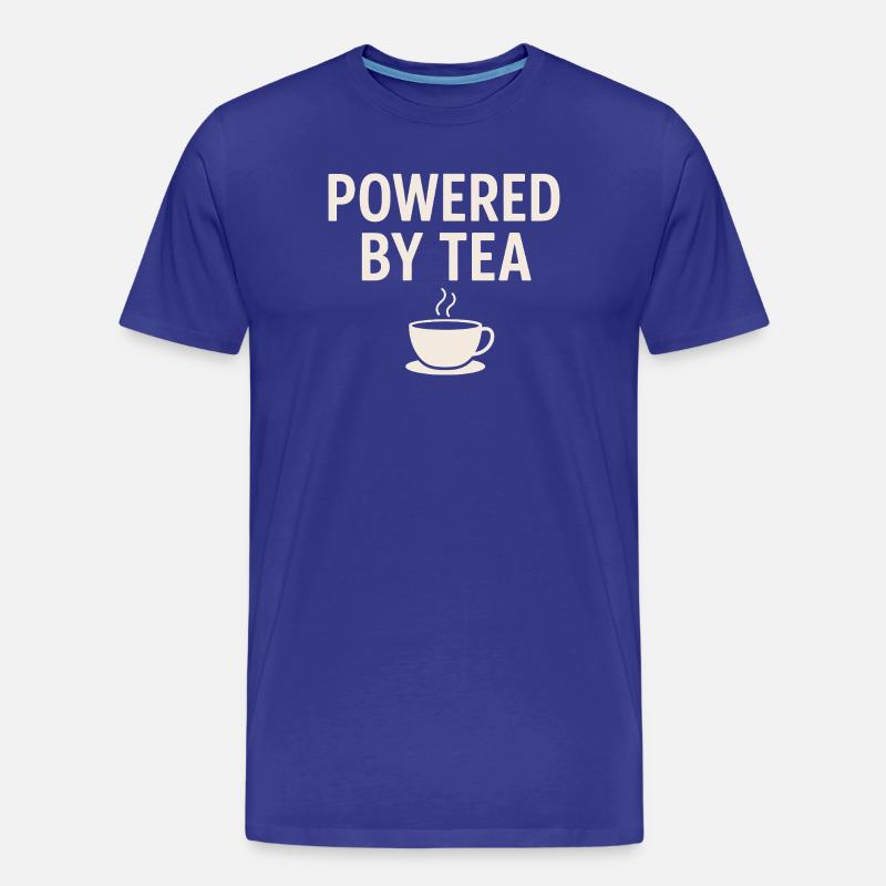 Powered by Tea Mug - Men's Premium Organic T-Shirt - royal blue