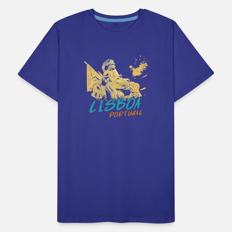 Arche Rua Augusta Lisbonne illustration T-shirt bio Premium Homme
