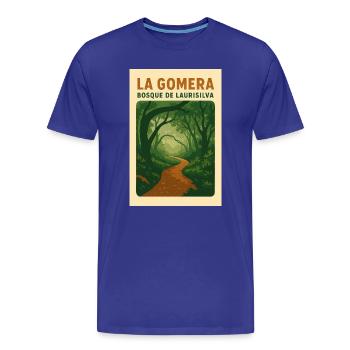 La_Gomera_-_Bosque_de_Laurisilva - Männer Premium Bio T-Shirt - Königsblau - Vorne - Damien (186cm)